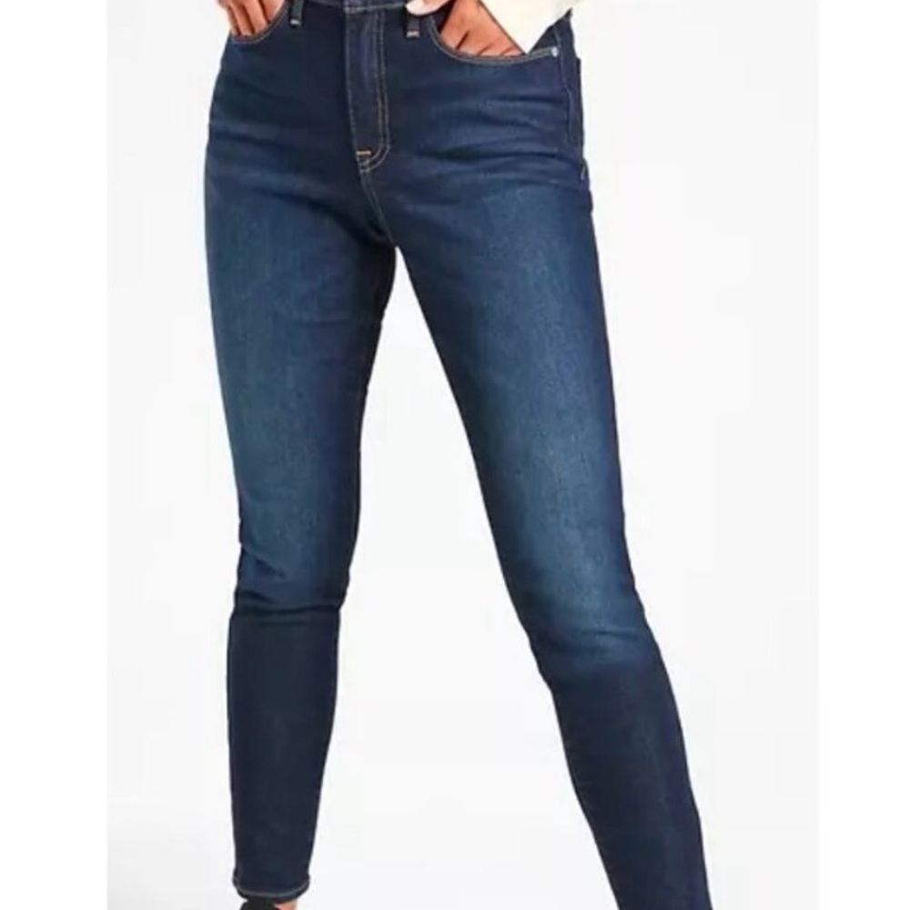 Athleta Sculptek Dark Blue Women's Skinny Jeans